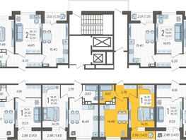 Продается 1-комнатная квартира ЖК Смородина, литера 18, 37.65  м&sup2;, 5647500 рублей