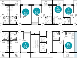 Продается 2-комнатная квартира ЖК Флора, 4 этап, 63.8  м&sup2;, 23560356 рублей