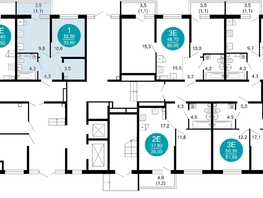 Продается 1-комнатная квартира ЖК Флора, 4 этап, 34.1  м&sup2;, 12605256 рублей