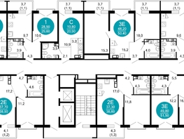Продается 1-комнатная квартира ЖК Флора, 4 этап, 25.8  м&sup2;, 10843585 рублей