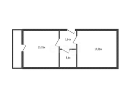Продается 1-комнатная квартира Магистральная ул, 42.45  м&sup2;, 5200000 рублей