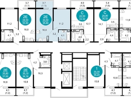 Продается 1-комнатная квартира ЖК Лестория, дом 2, 35.8  м&sup2;, 17550722 рублей