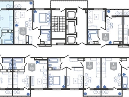 Продается 2-комнатная квартира ЖК Облака-3, дом 1, 47.7  м&sup2;, 10361060 рублей