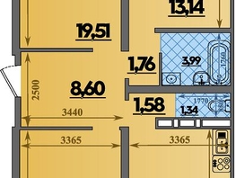 Продается 3-комнатная квартира ЖК Город у моря, литера 23, 86.83  м&sup2;, 10372000 рублей