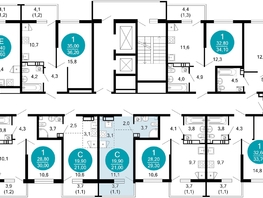 Продается 1-комнатная квартира ЖК Лестория, дом 1, 20.7  м&sup2;, 13017323 рублей