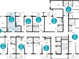 Продается 1-комнатная квартира ЖК Лестория, дом 5, 21  м&sup2;, 10637516 рублей