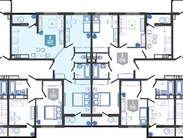 Продается 2-комнатная квартира ЖК Облака-3, дом 1, 67.6  м&sup2;, 12583064 рублей