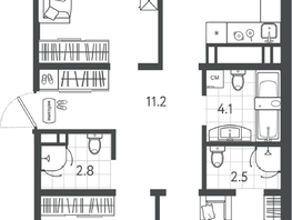 Продается 3-комнатная квартира ЖК Все Свои ВИП, литер 4, 89.05  м&sup2;, 19323850 рублей