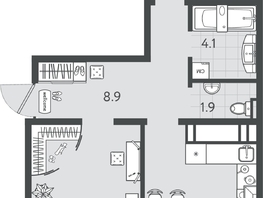 Продается 2-комнатная квартира ЖК Все Свои ВИП, литер 7, 66.5  м&sup2;, 13499500 рублей