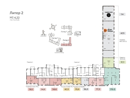 Продается 2-комнатная квартира ЖК Теплые края, литер 2, 58.78  м&sup2;, 9404800 рублей