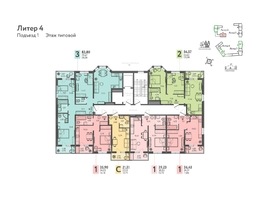 Продается 1-комнатная квартира ЖК Теплые края, литер 4, 35.7  м&sup2;, 4641000 рублей