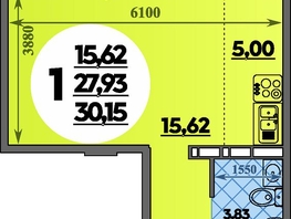 Продается Студия ЖК Восточный, литера 42, 30.15  м&sup2;, 4597375 рублей