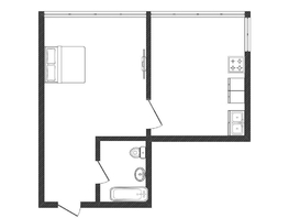 Продается 1-комнатная квартира 2-я Целиноградская ул, 43  м&sup2;, 3000000 рублей