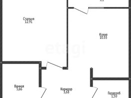 Продается 1-комнатная квартира Петра Метальникова ул, 33.9  м&sup2;, 4900000 рублей