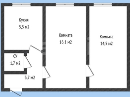 Продается 2-комнатная квартира Дзержинского ул, 41  м&sup2;, 3500000 рублей