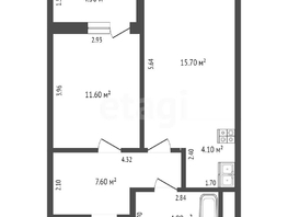 Продается 2-комнатная квартира Российская ул, 43.8  м&sup2;, 4600000 рублей