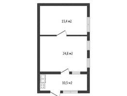 Продается 2-комнатная квартира Базовская ул, 48.5  м&sup2;, 4800000 рублей