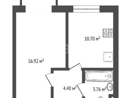Продается 1-комнатная квартира Лиссабонская ул, 36.5  м&sup2;, 3800000 рублей