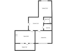 Продается 2-комнатная квартира Домбайская ул, 63.2  м&sup2;, 7700000 рублей
