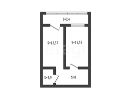 Продается 1-комнатная квартира Домбайская ул, 41.1  м&sup2;, 4620000 рублей