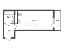Продается Студия ЖК Небо, литера 5, 28.8  м&sup2;, 4000000 рублей