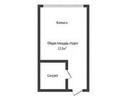 Продается Студия Обрывная ул, 22.8  м&sup2;, 5600000 рублей