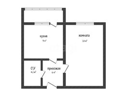 Продается 1-комнатная квартира Комарова В.М. ул, 35  м&sup2;, 3600000 рублей
