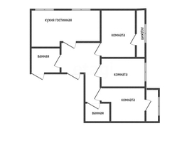 Продается 3-комнатная квартира Круговая ул, 93.9  м&sup2;, 21800000 рублей