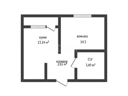 Продается 1-комнатная квартира Петра Метальникова ул, 38  м&sup2;, 4650000 рублей