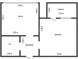 Продается 1-комнатная квартира Куликова Поля ул, 33.4  м&sup2;, 2950000 рублей