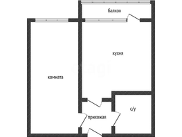 Продается 1-комнатная квартира Валерия Гассия ул, 35.4  м&sup2;, 4000000 рублей
