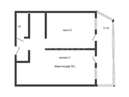 Продается 1-комнатная квартира Обрывная ул, 38.1  м&sup2;, 6300000 рублей