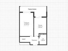 Продается 1-комнатная квартира Тепличная ул, 32.6  м&sup2;, 4000000 рублей