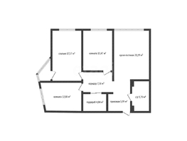 Продается 3-комнатная квартира Мачуги В.Н. ул, 85.5  м&sup2;, 13600000 рублей