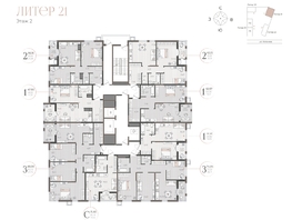 Продается 3-комнатная квартира ЖК Моренуар, литер 21, 93.09  м&sup2;, 17035470 рублей