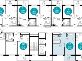 Продается 1-комнатная квартира ЖК Флора, 4 этап, 36.6  м&sup2;, 12880590 рублей