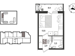 Продается Студия ЖК Рекорд 2, литера 5, 25.1  м&sup2;, 7881400 рублей