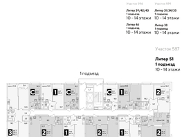 Продается 1-комнатная квартира ЖК Самолет, литера 51, 37.3  м&sup2;, 8429800 рублей