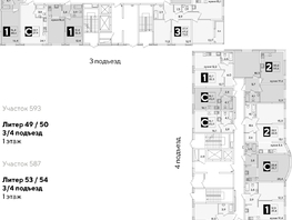 Продается 3-комнатная квартира ЖК Самолет, литера 54, 73.8  м&sup2;, 11874420 рублей
