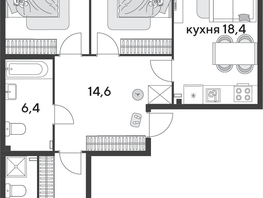 Продается 3-комнатная квартира ЖК Парк Победы 2, литера 31, 93.5  м&sup2;, 14614050 рублей