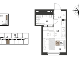 Продается Студия ЖК ГРЕЙД, литер 13, 20.7  м&sup2;, 4682340 рублей