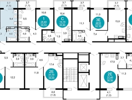 Продается 2-комнатная квартира ЖК Лестория, дом 3, 42.2  м&sup2;, 19779038 рублей