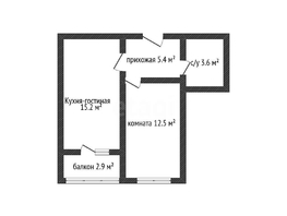 Продается 1-комнатная квартира Западный Обход ул, 36.5  м&sup2;, 5300000 рублей