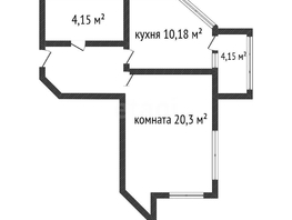 Продается 1-комнатная квартира Ветеранов ул, 43.3  м&sup2;, 4800000 рублей