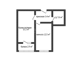 Продается 1-комнатная квартира Скандинавская ул, 32.9  м&sup2;, 4500000 рублей