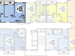 Продается 2-комнатная квартира ЖК Парк у дома, литера 8.3, 53.5  м&sup2;, 10672850 рублей