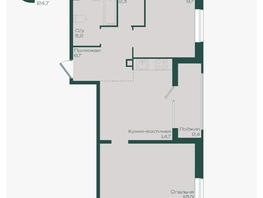 Продается 2-комнатная квартира ЖК Ботаника, литер 1.1, 56  м&sup2;, 8321600 рублей