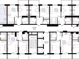 Продается 2-комнатная квартира ЖК Отражение, 2 очередь литера 3, 63.4  м&sup2;, 7971387 рублей