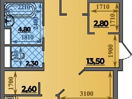 Продается 3-комнатная квартира ЖК Парк у дома, литера 7.3, 89.7  м&sup2;, 12760000 рублей