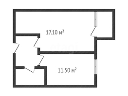Продается 1-комнатная квартира Западный Обход ул, 36.8  м&sup2;, 6000000 рублей